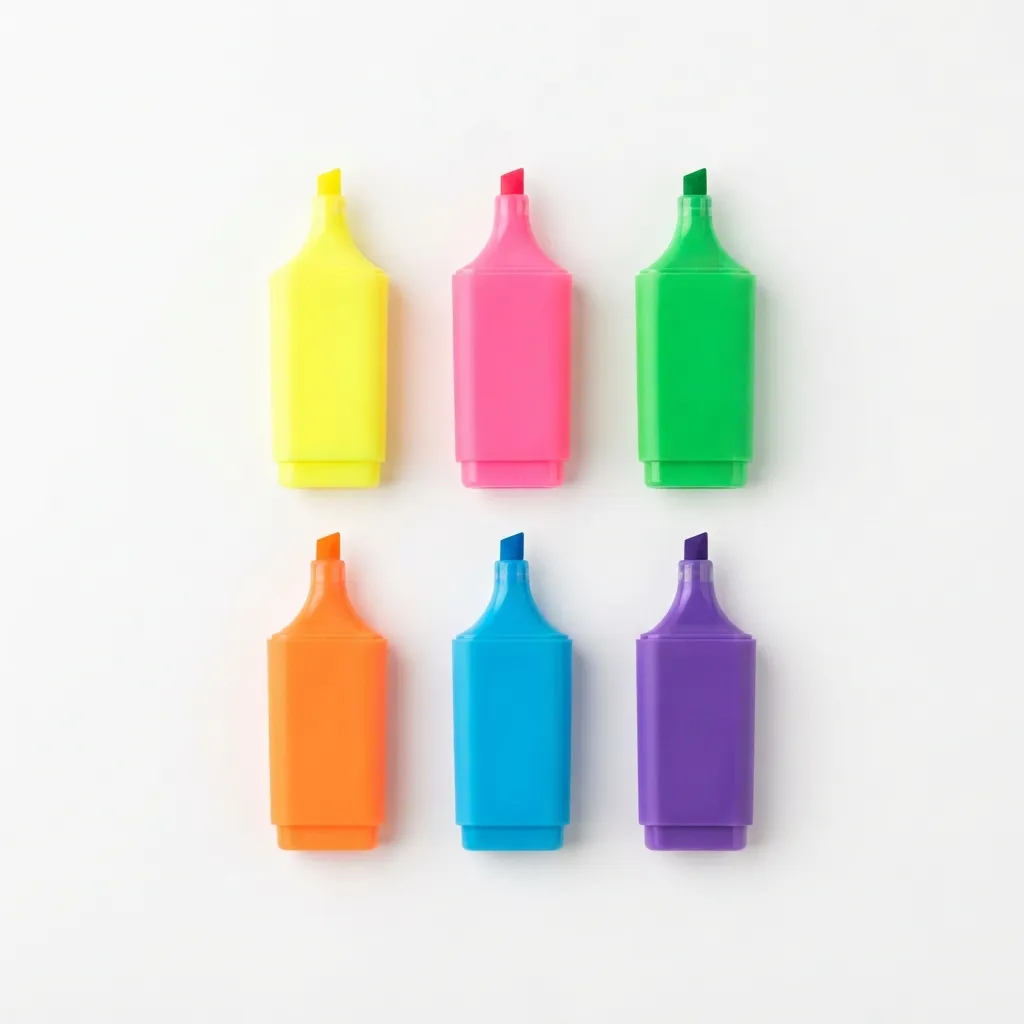 Highlighter pens assorted colors